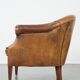 Vintage club armchair in sheepskin leather