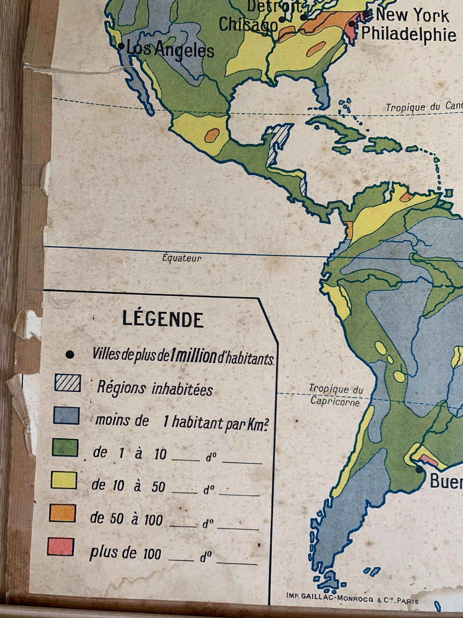 School map n°16 and 16 bis - Political South America