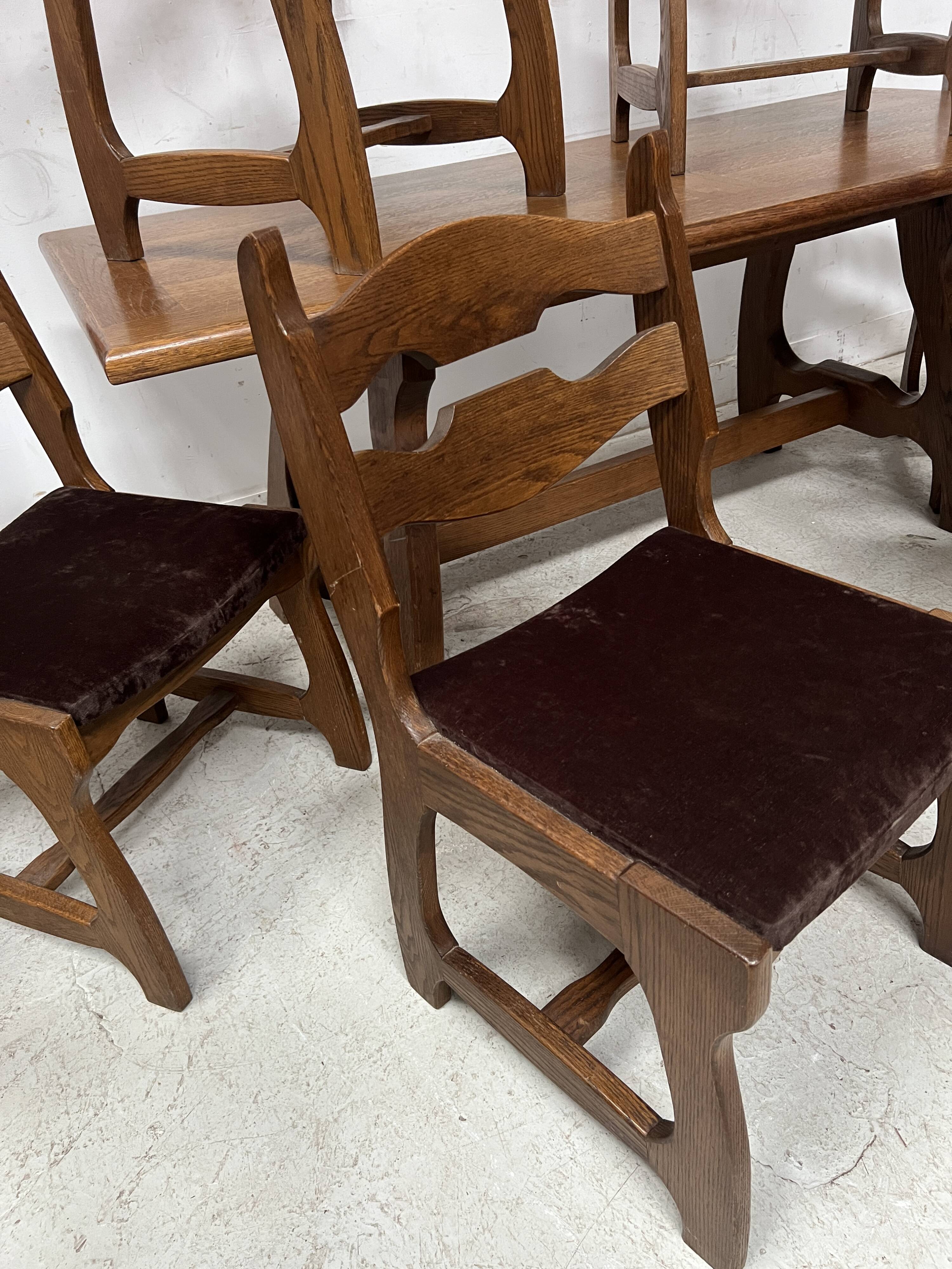Dining room furniture Table and chairs XX century