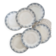 6 Sarreguemines iron earth dessert plates, Luchon model