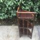 Rattan corner shelf