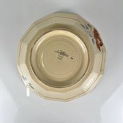 Sarreguemines salad bowl with flower pattern, first half of the 20th century.