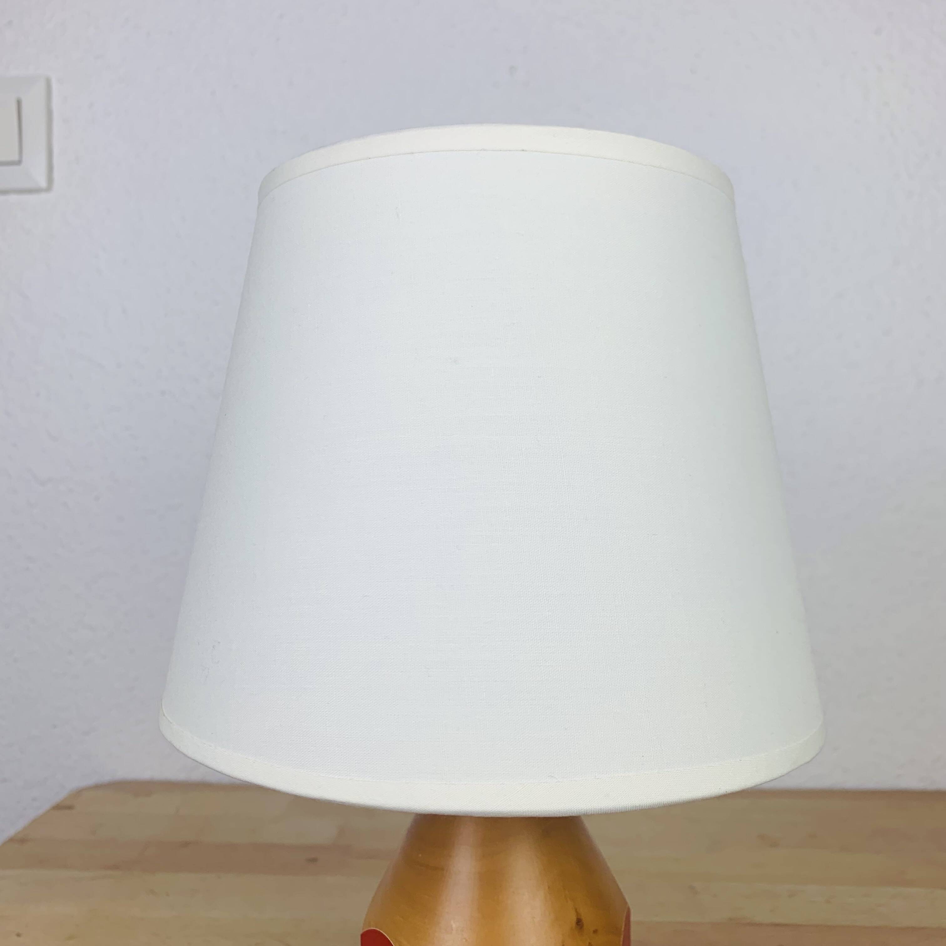 Pierre Sala pencil lamp for children, red wood