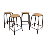 Set of 4 industrial stools