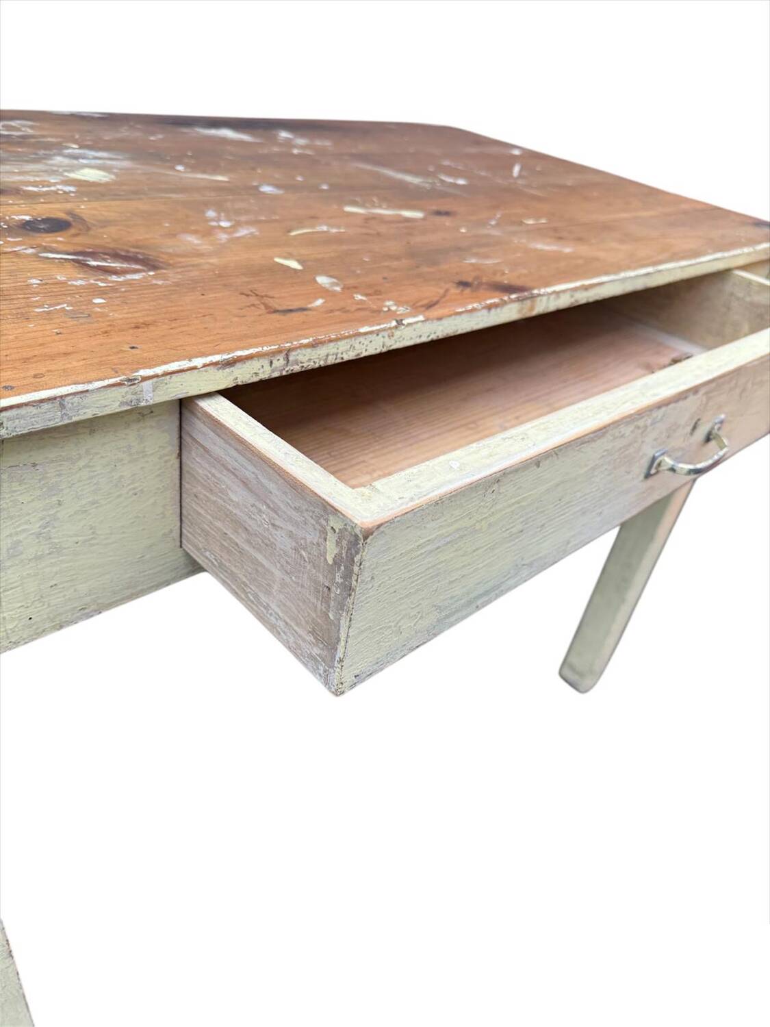 Vintage 1900 pine table – Kitchen or Office. Beautiful patina.