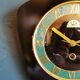 Clock vintage formica silent wall clock "ffr black and green"