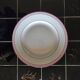 12 pink flat plates by KG Lunéville