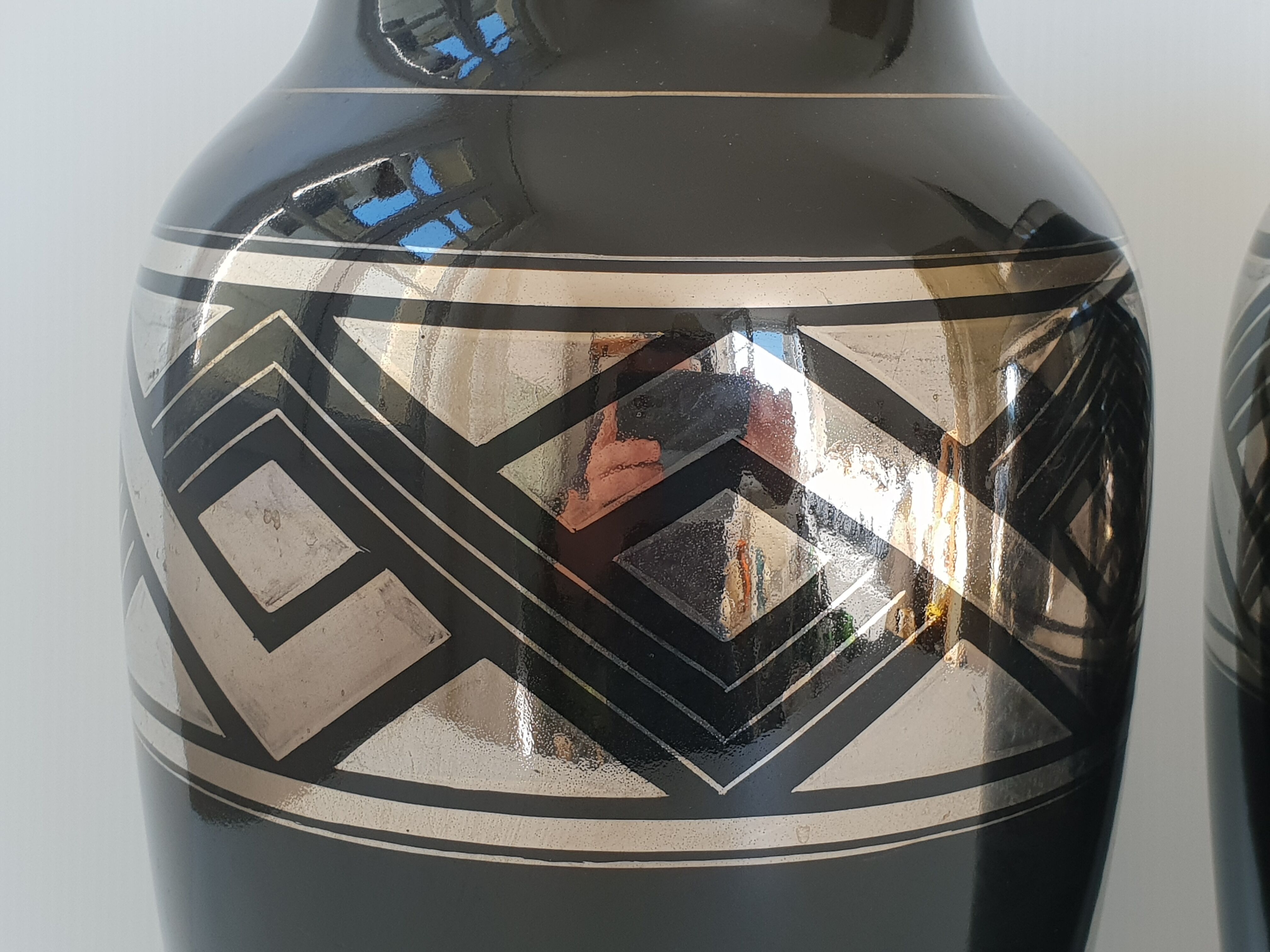 Pair of art deco vases