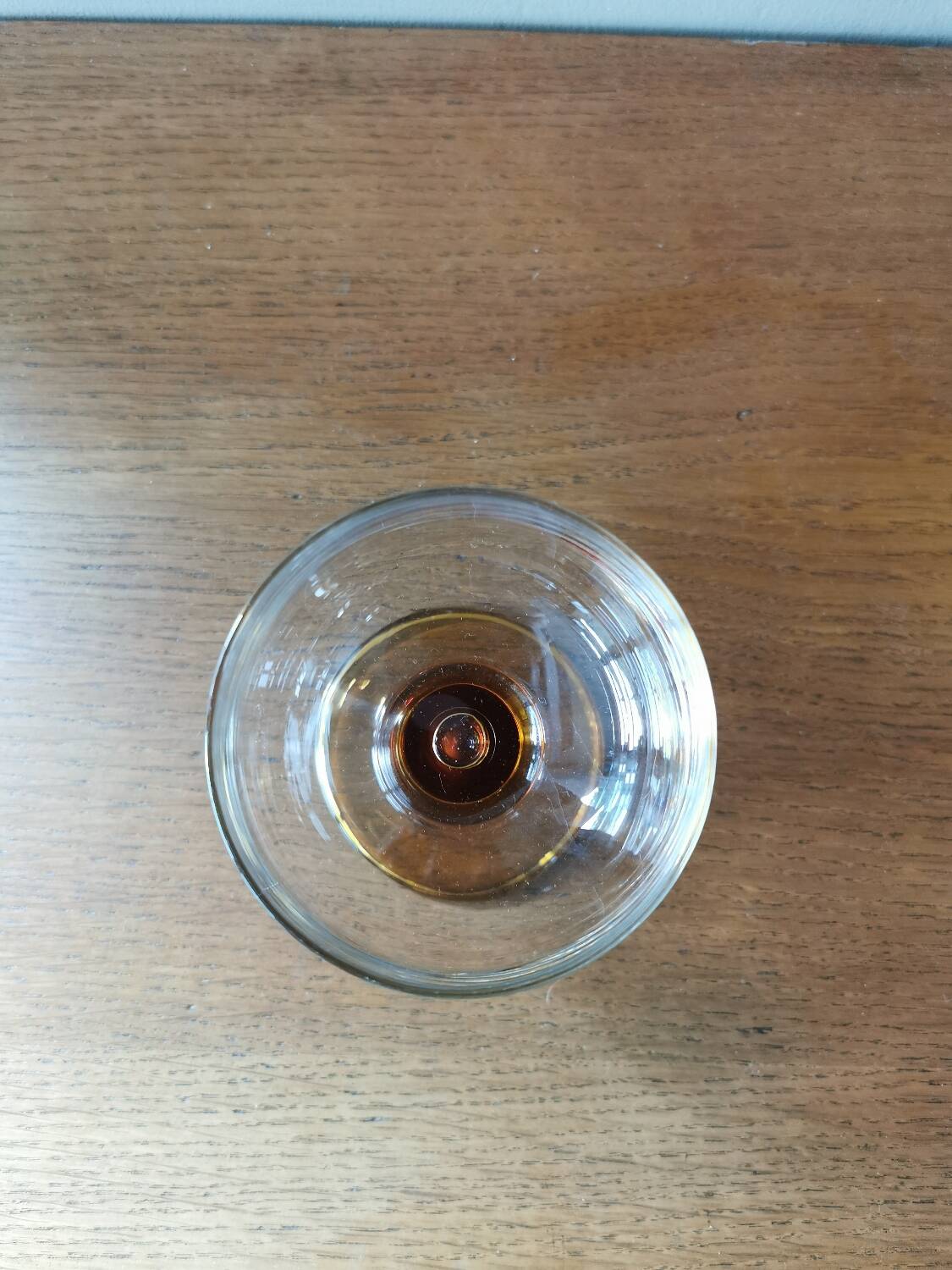Set of 6 vintage Champagne glasses, amber base