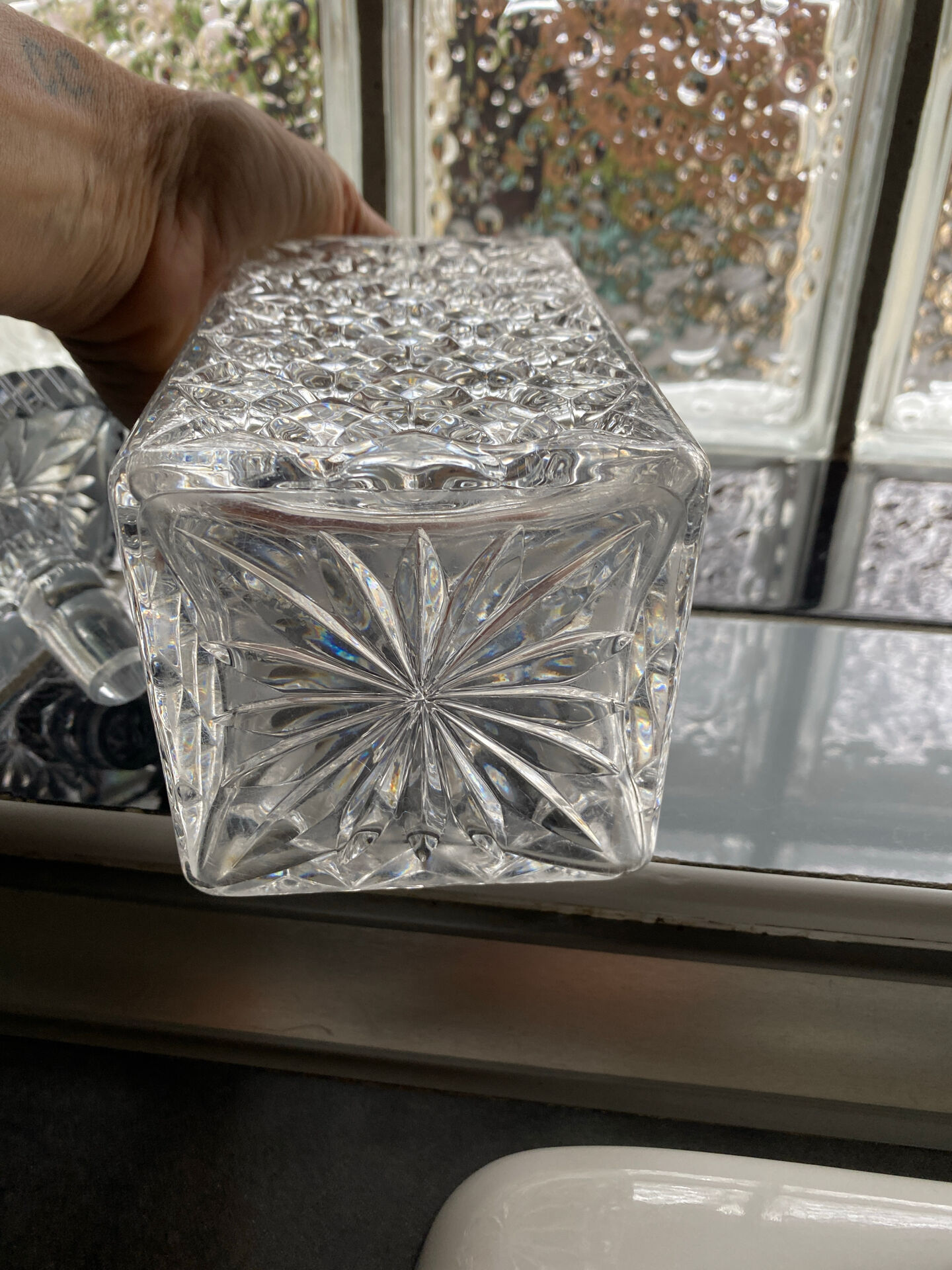 Vintage crystal carafe