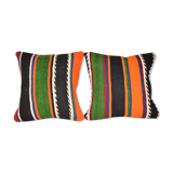 Kilim cushion covers with Turkish stripes, set of 2
