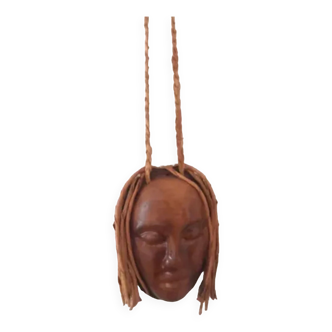 African leather mask