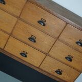 Large Vintage Dutch Oak Shop Cabinet / Sideboard, 1950s