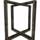Ensemble Table et 4 chaises Pierre Vandel Paris — plateau verre