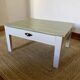 Solid wood coffee table with drawer