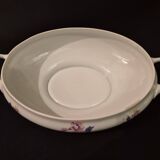 Oval soup tureen in Limoges porcelain, Salmon and Co (A525)