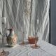 Set of 3 vintage pink champagne flutes H22