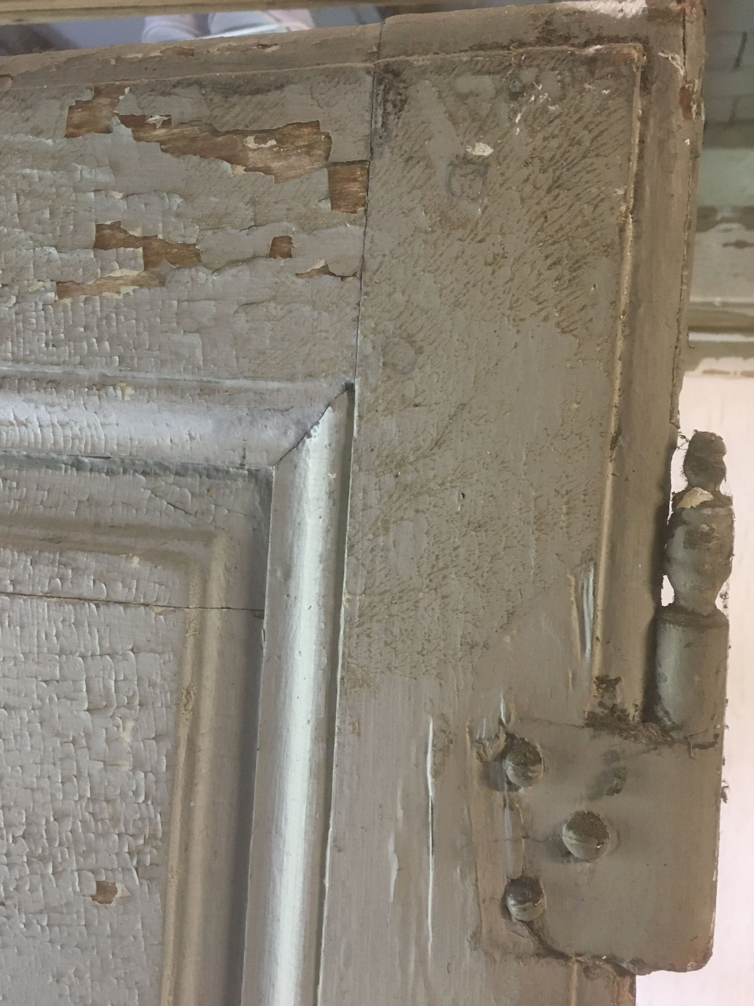 Entrance door in old oak