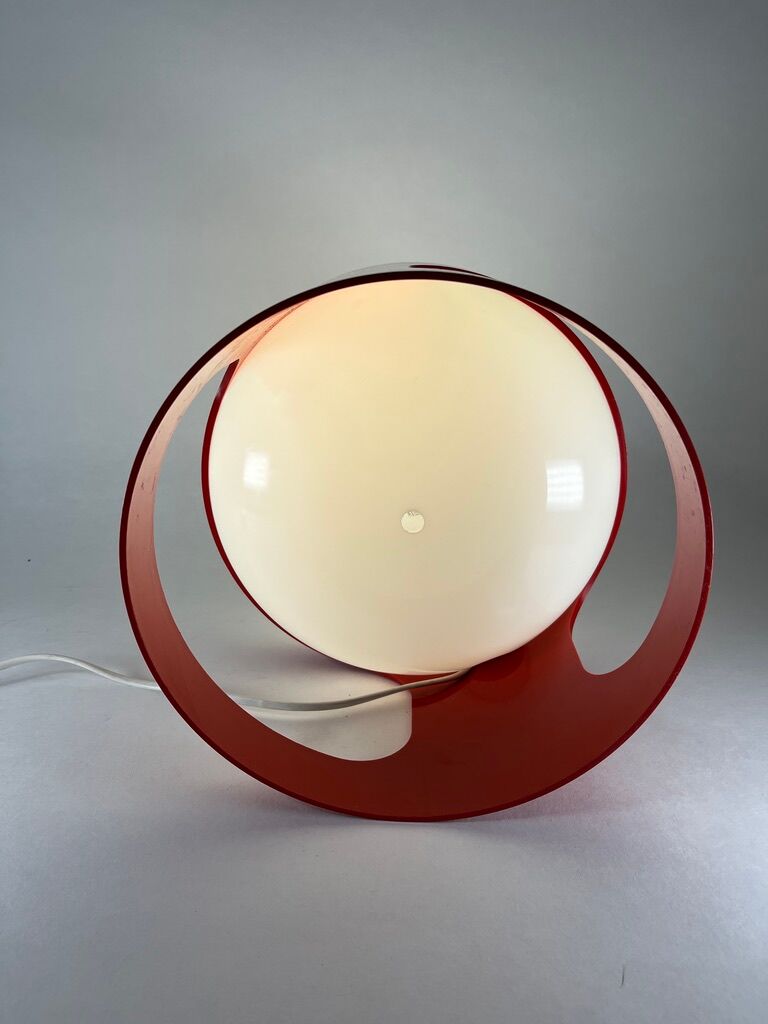 Lamp Joe Colombo KD 27 Red Kartell Vintage