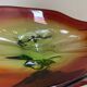Large Murano crystal bowl from the 60s