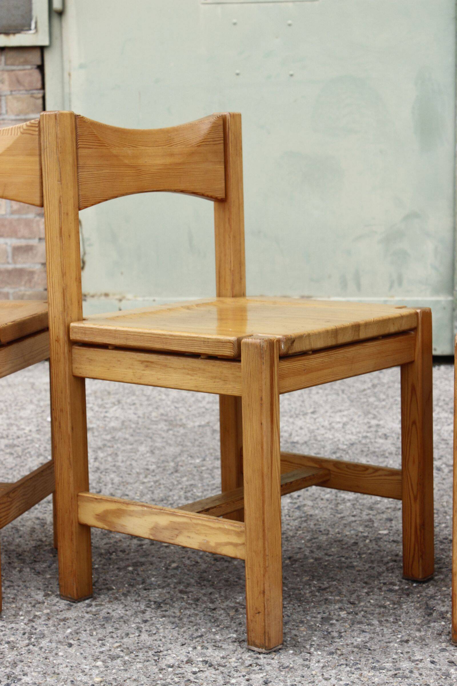 Table à manger & chaises Hongisto en pin par Ilmari Tapiovaara pour Laukaan Puu