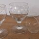 Set of 7 finely engraved vintage wine glasses