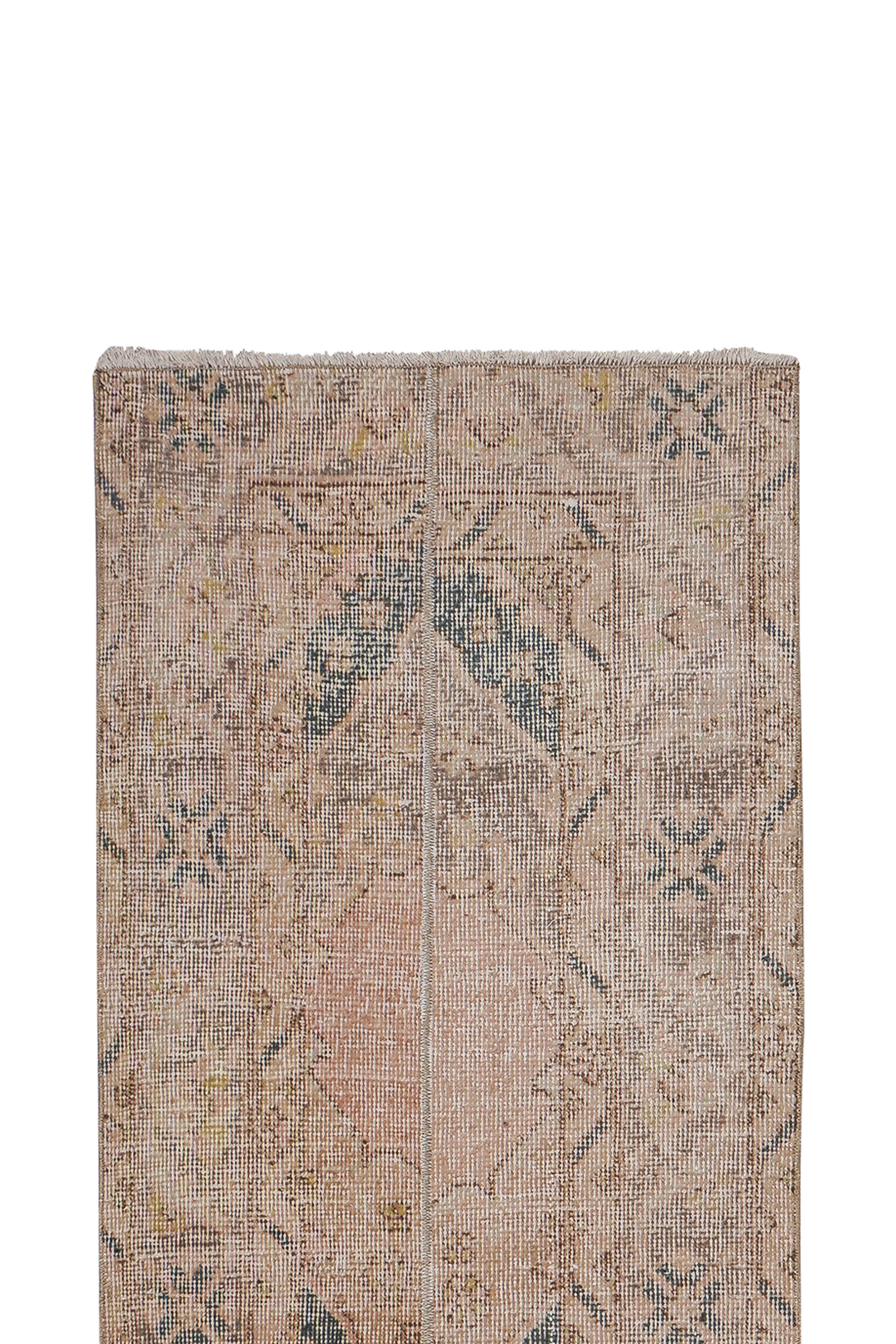 Vintage Turkish Oushak Rug Handwoven 56 x 396cm