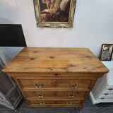 Grande commode en sapin style Louis philippe
