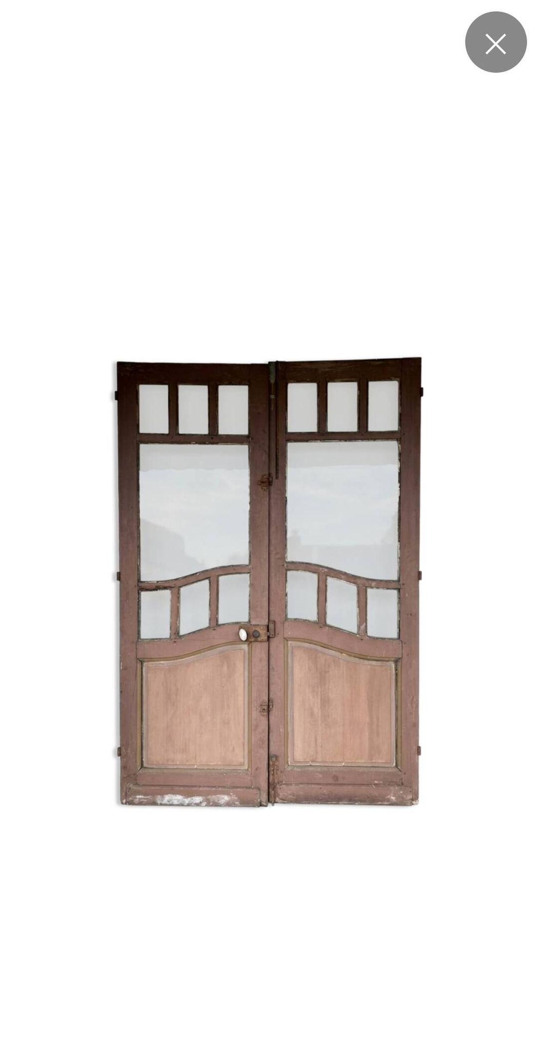 Paire de portes art nouveau anciennes