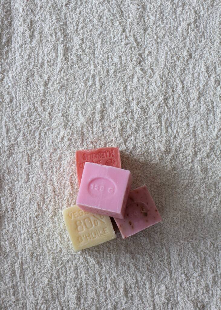 Handwoven runner rug - recycled cotton - 65 x 230 cm