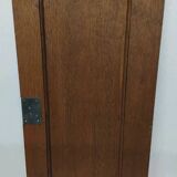 Paire d'anciens panneaux de porte en bois chêne sculpté