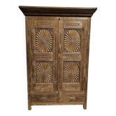 Old bikaner cabinet in burmese teak