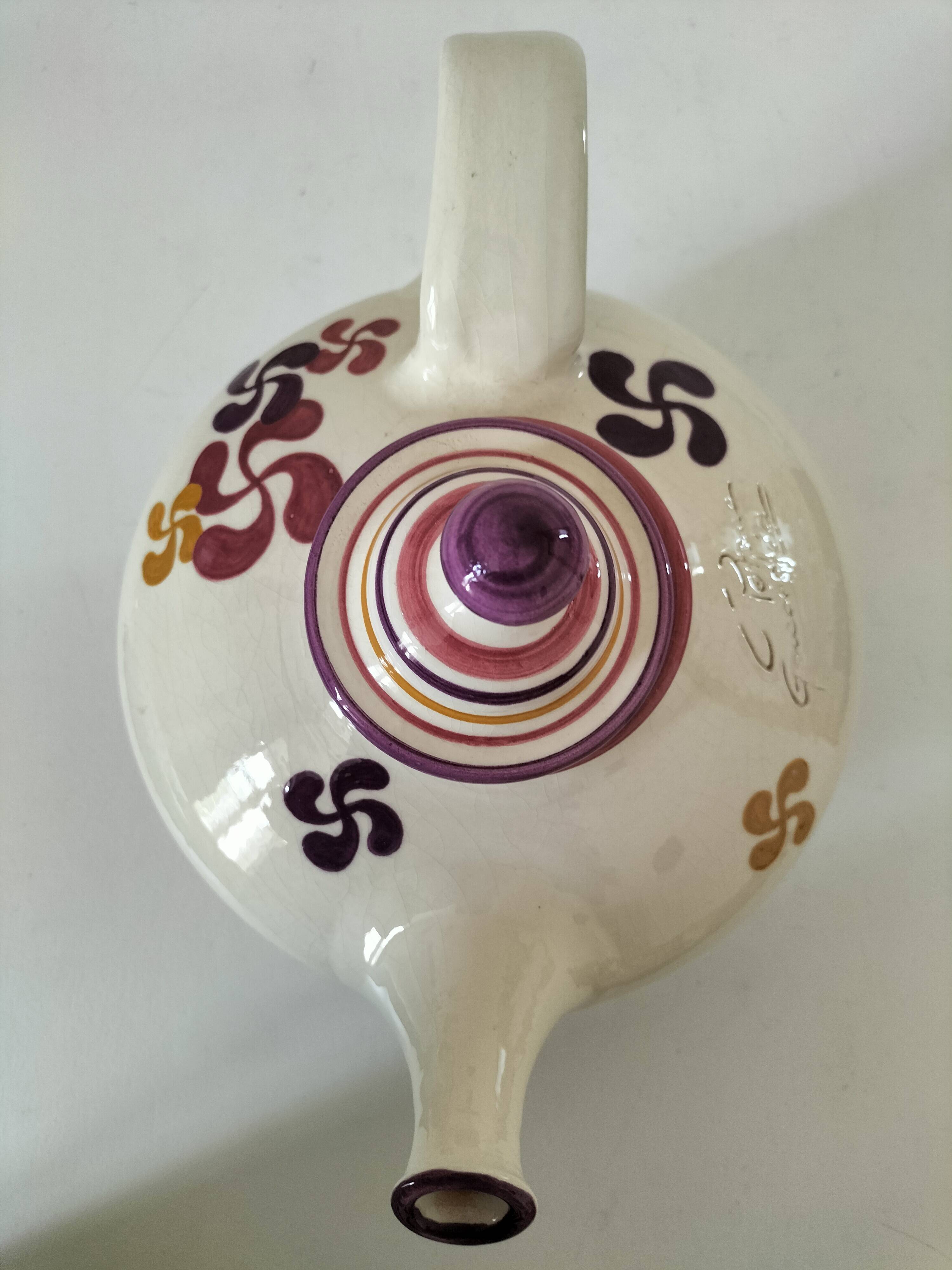 Large Basque teapot Goicoechea – Basque cross decoration