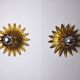 Paire d'appliques " Soleil" par Ferro Arte, midcentuy, Espagne