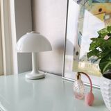 White table lamp mushroom 1970s space age