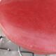 pair of high stools, leather, vintage, industrial
