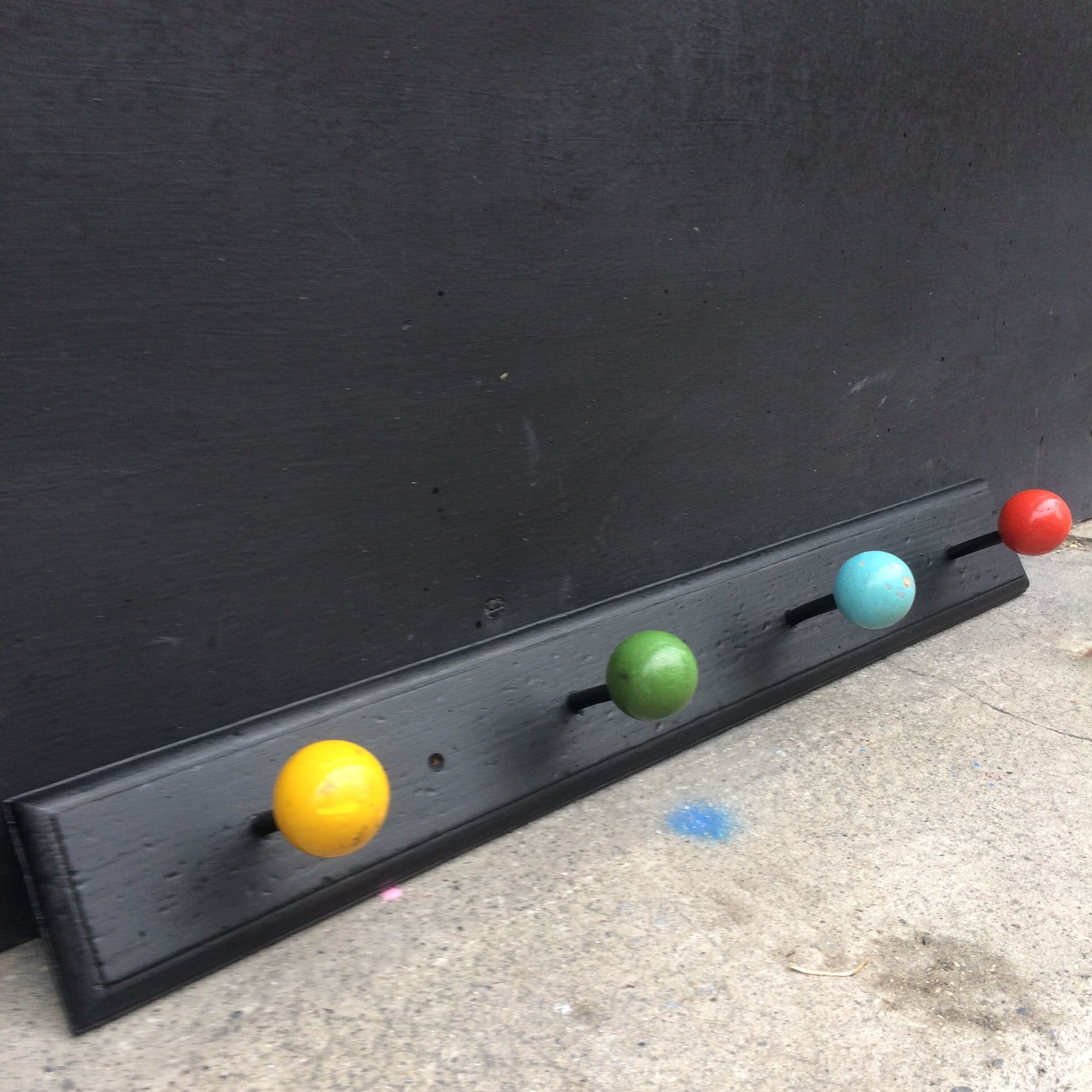 Color balls coatrack