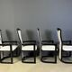 Italian lacquered wood dining chairs, 1980s