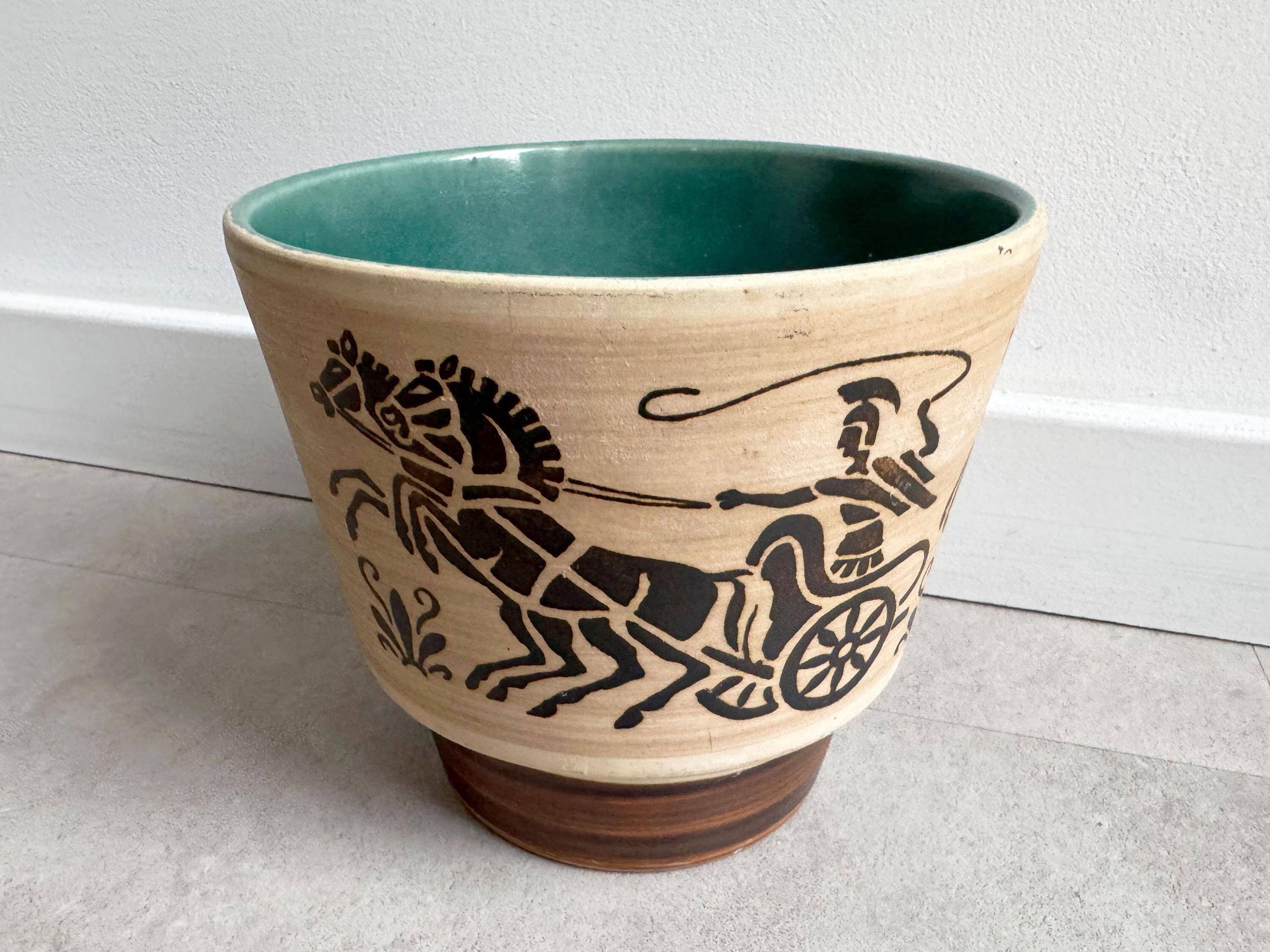 Vintage German Uebelacker ceramic planter - jagerfly