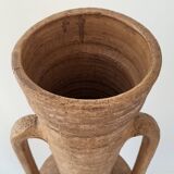 Vintage terracotta amphora vase 1960