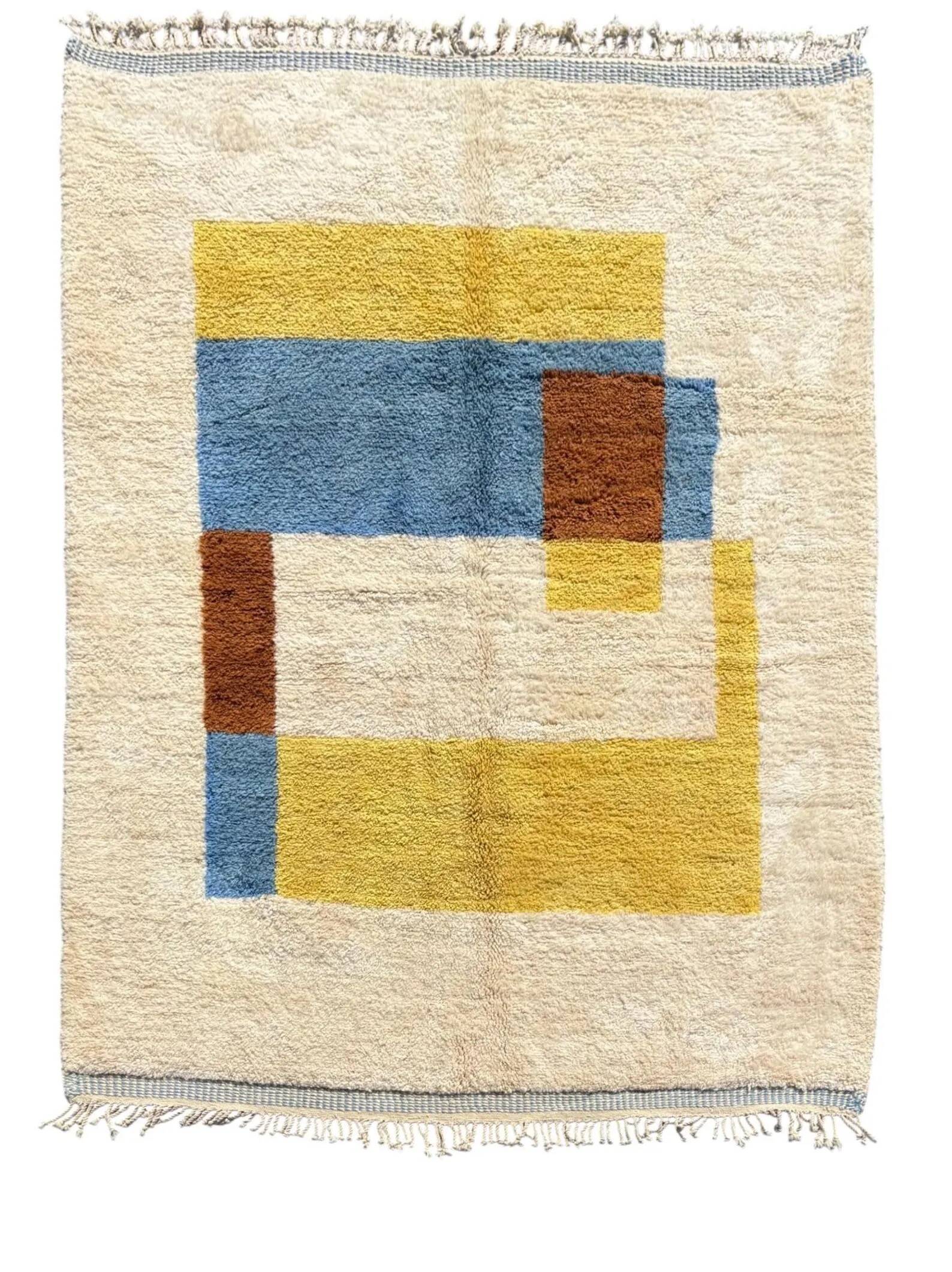 M’rirt Berber wool rug – 200 x 300 cm – Modern geometric design