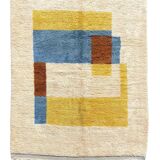 M’rirt Berber wool rug – 200 x 300 cm – Modern geometric design