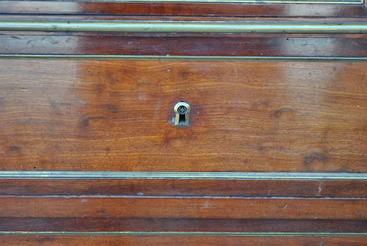 Convenient to scraper style Louis XVI mahogany era XVIII