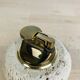 Round travertine lighter, 1980s, Italy