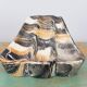 Vintage pipe holder or pipe rest in marbled effect tiles, SC3 Italy, vintage
