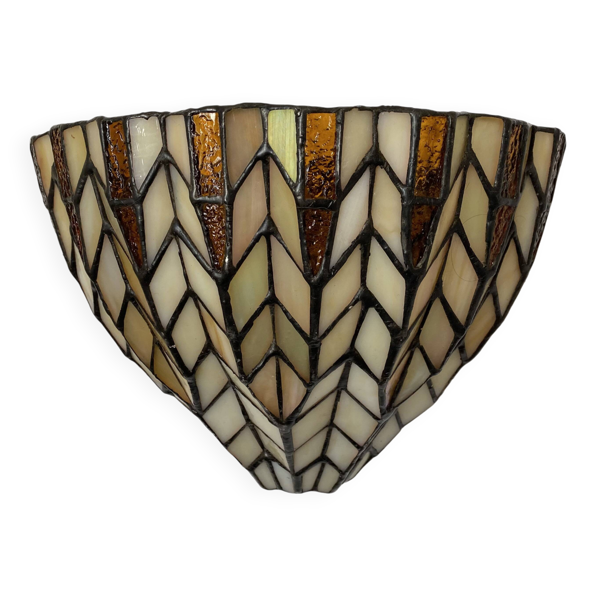 Tiffany style stained glass wall light