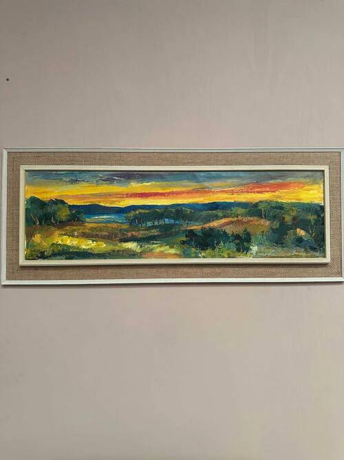 Swedish Oil on Canvas – “(Sörmlands Nalar Räven)” by Kurt Lundberg