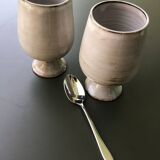 2 Mazagrans signed Gérard Hofmann 50s/60s