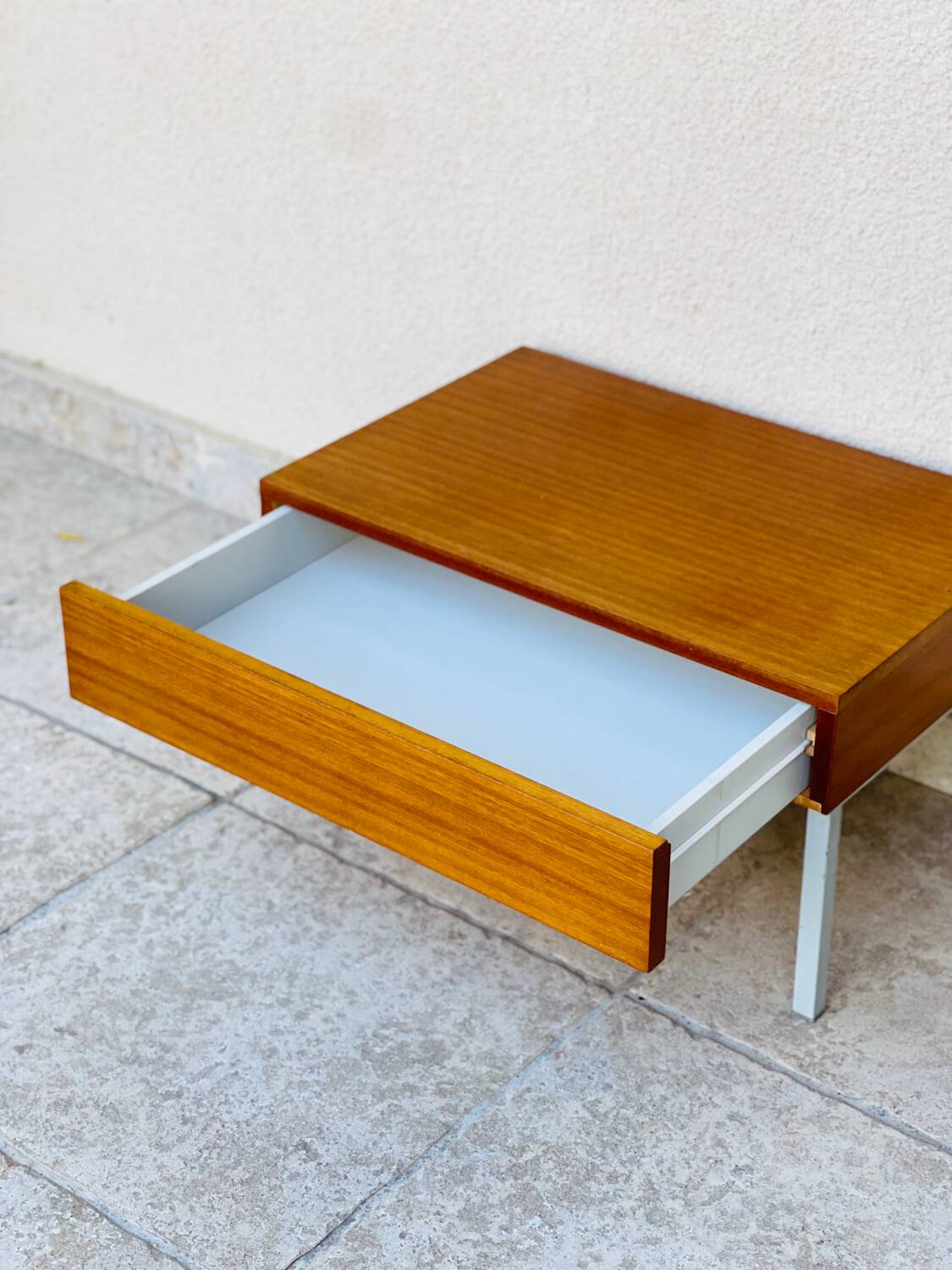 Vintage teak bedside table 1960