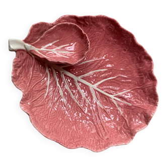 Cabbage leaf barbotine dish